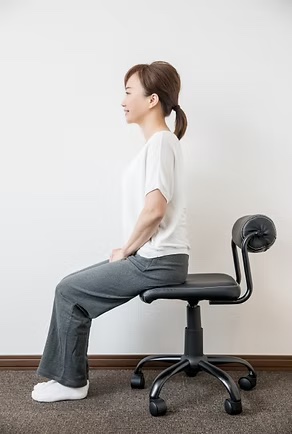 姿勢・セルフケア指導の様子